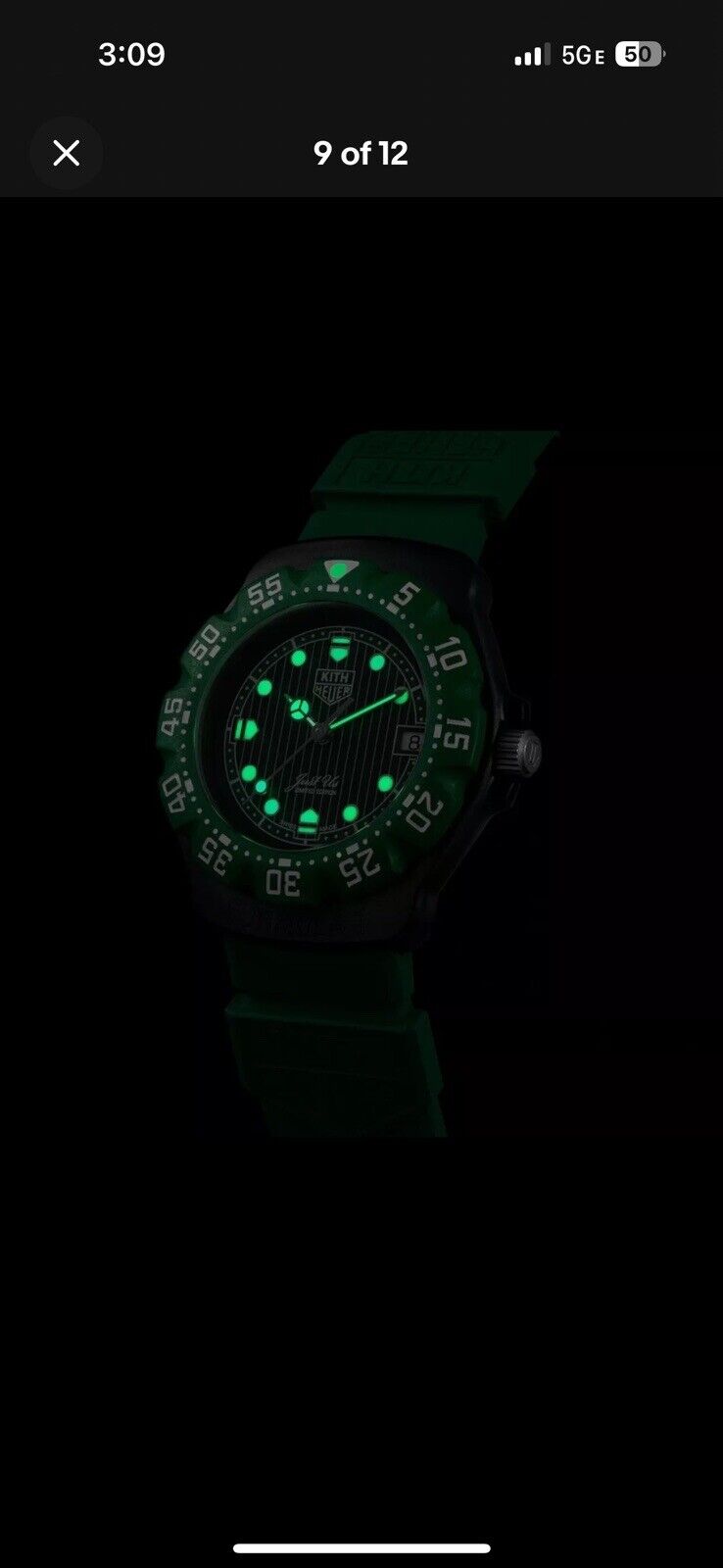 Kith Tag Heuer Formula 1 Watch  Limited Edition 1 OF 825 GREEN