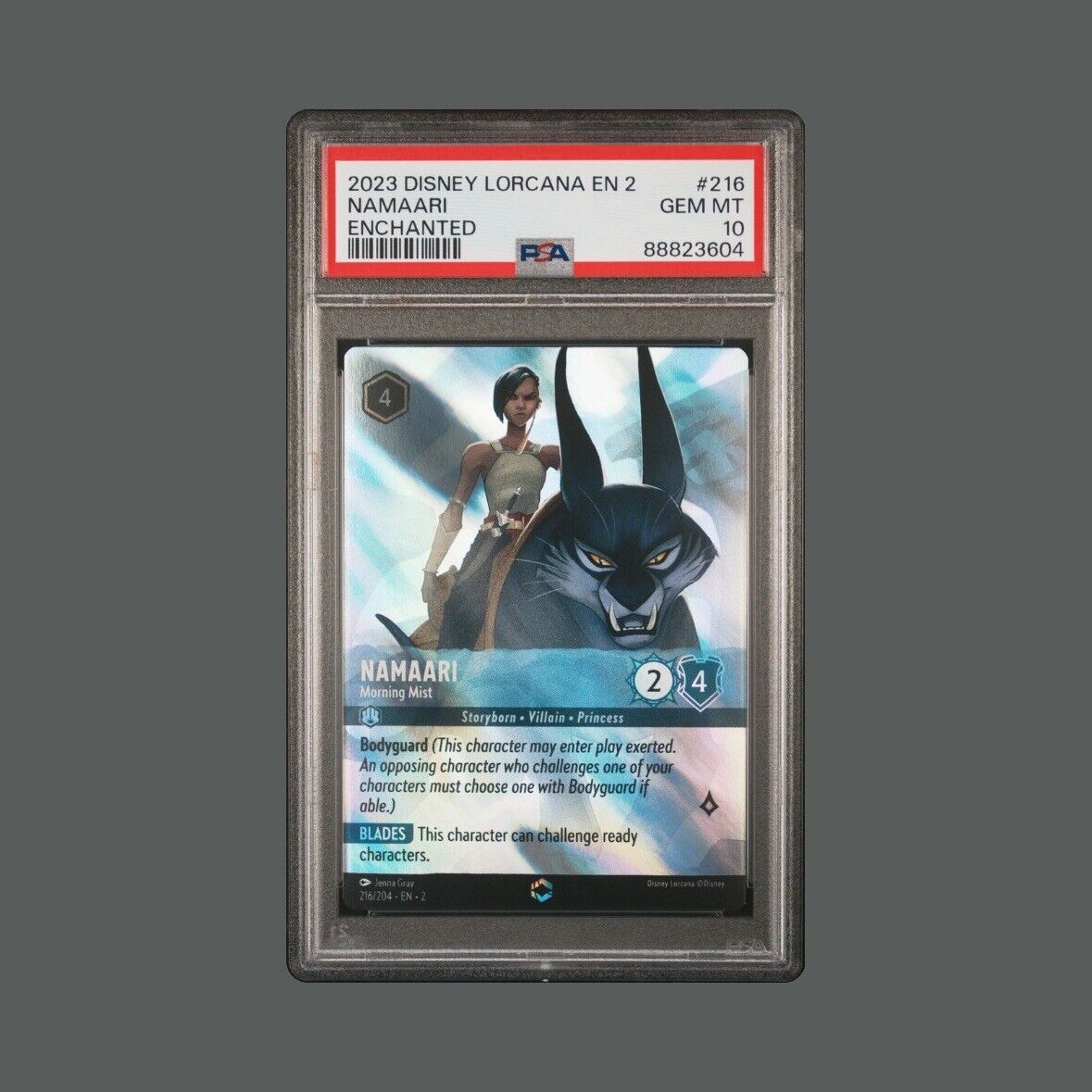 2023 216 Namaari Morning Mist Enchanted Disney Lorcana TCG Card PSA 10 Gem Mint