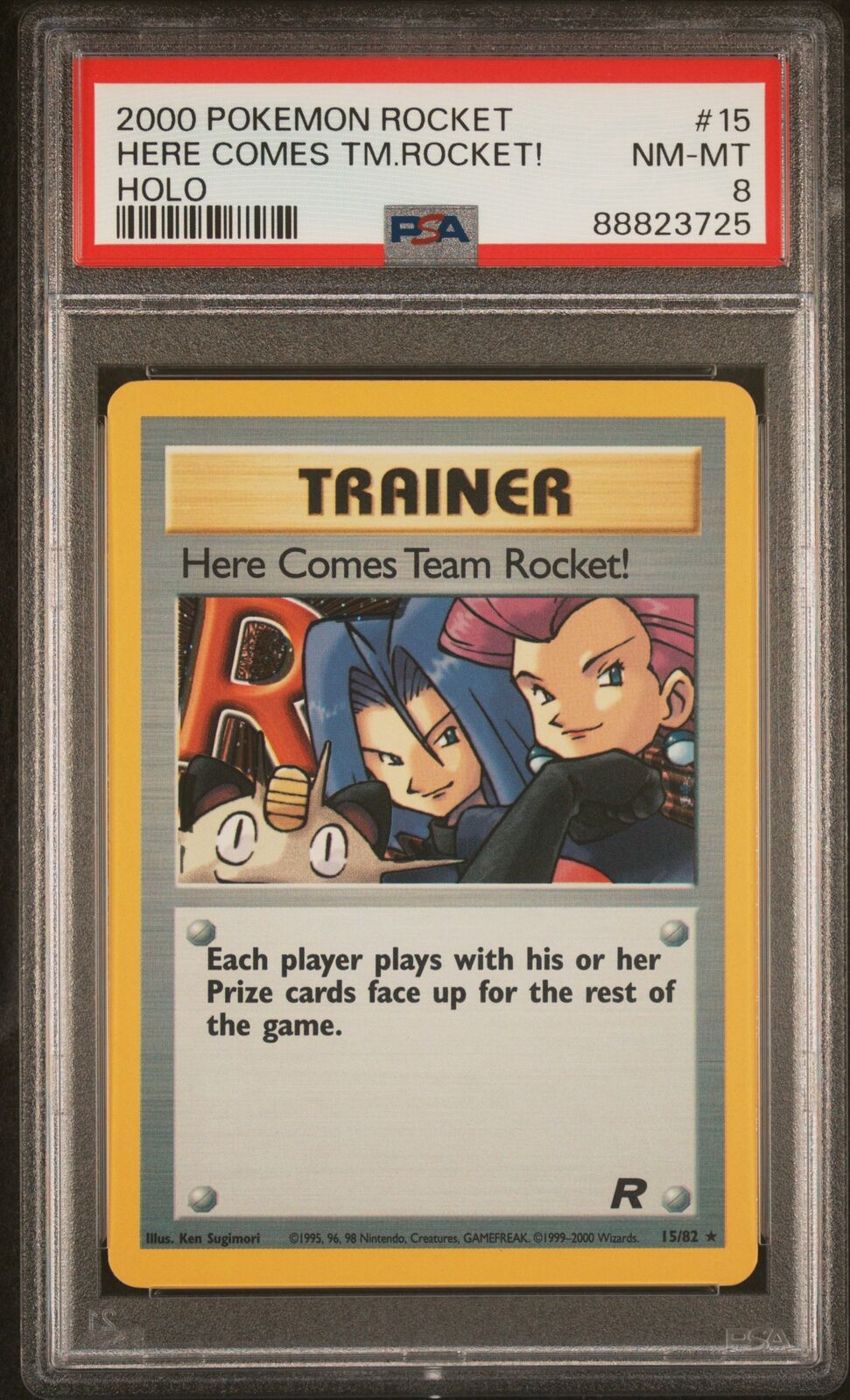 #15/82 Here Comes Team Rocket! (15) |PSA NM-MT 8 | 88823725