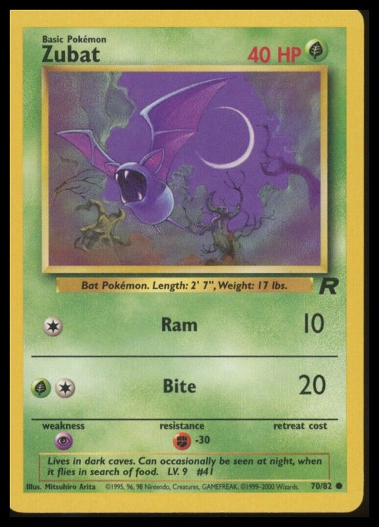 70/82 Zubat Team Rocket