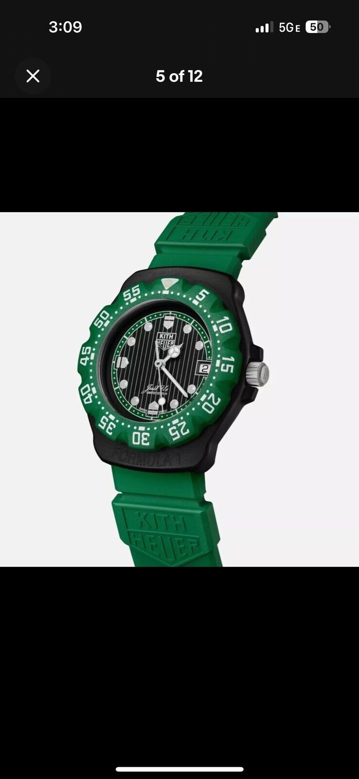 Kith Tag Heuer Formula 1 Watch  Limited Edition 1 OF 825 GREEN