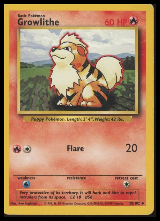 Base Set #028/102 Growlithe