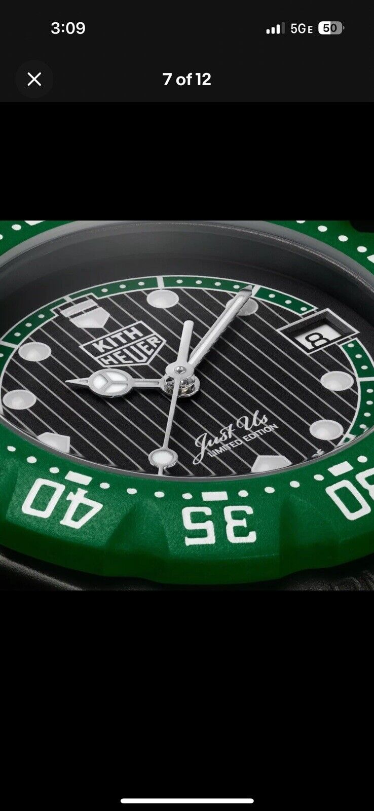 Kith Tag Heuer Formula 1 Watch  Limited Edition 1 OF 825 GREEN