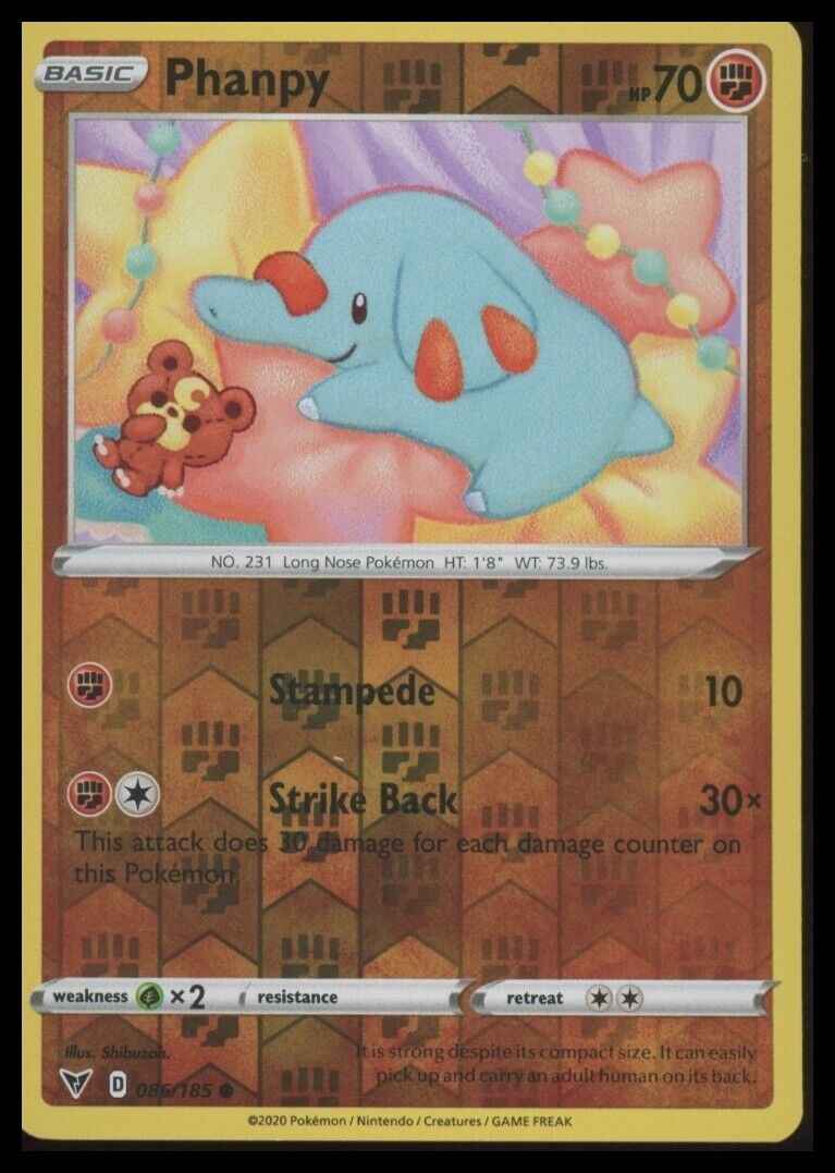 086/185 Phanpy SWSH04: Vivid Voltage HOLO