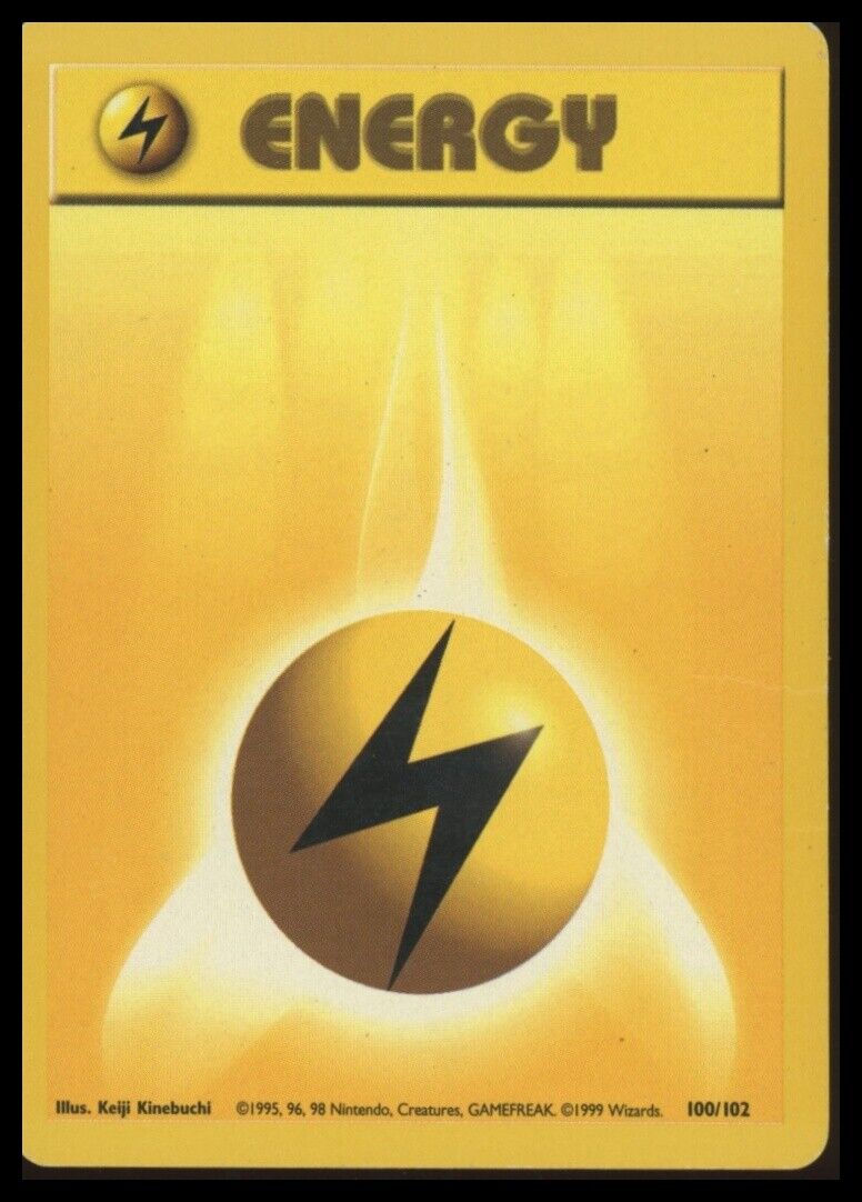 Base Set #100/102 Lightning Energy