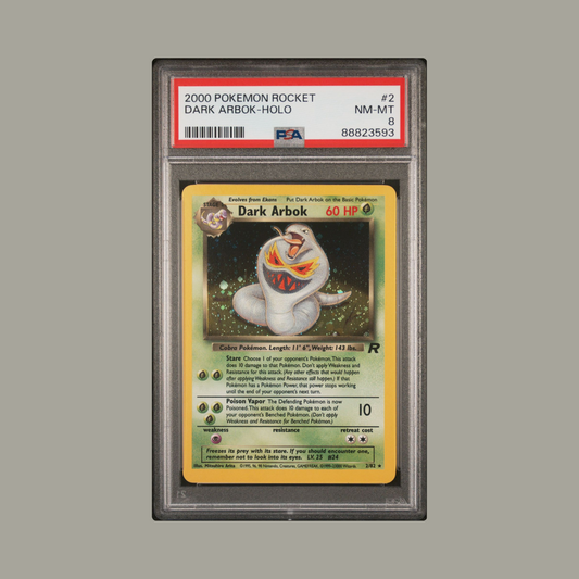 #2 DARK ARBOK-HOLO | 2000 POKEMON ROCKET|PSA 8