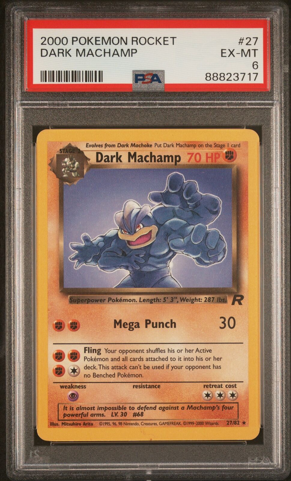 #27/82 Dark Machamp (27) |PSA EX-MT 6 | 88823717