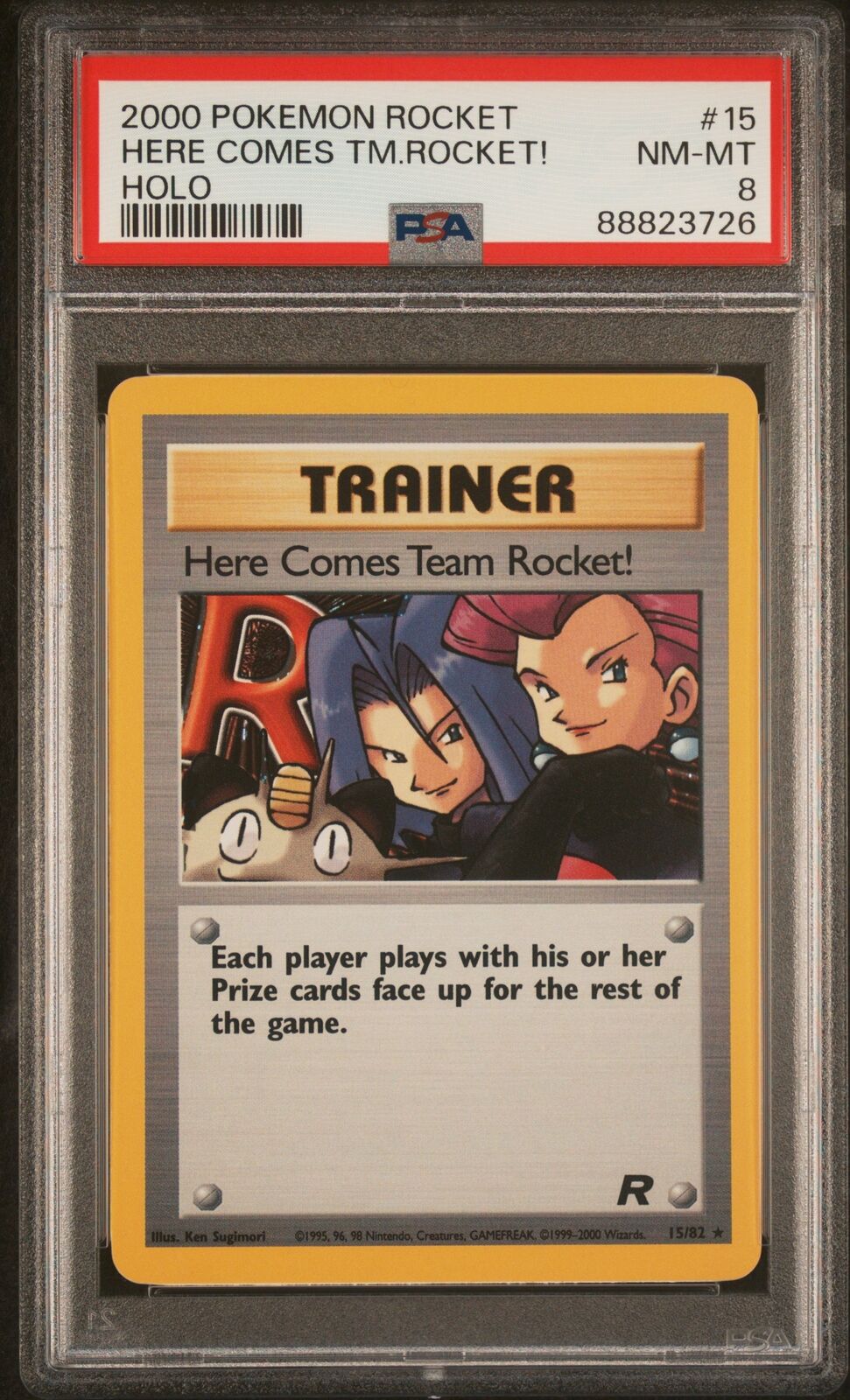 #15/82 Here Comes Team Rocket! (15) |PSA NM-MT 8 | 88823726