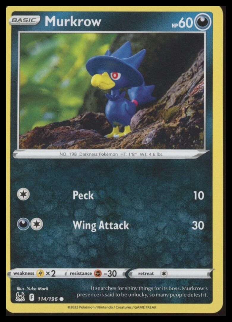 114/196 Murkrow SWSH11: Lost Origin