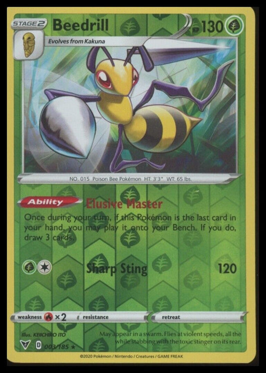 003/185 Beedrill SWSH04: Vivid Voltage Holo