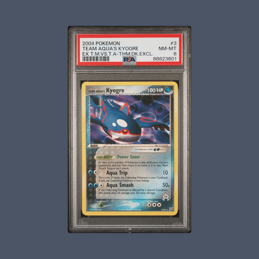 EX Team Magma vs Team Aqua 3 Team Aqua's Kyogre Theme Deck Exclusive PSA 8