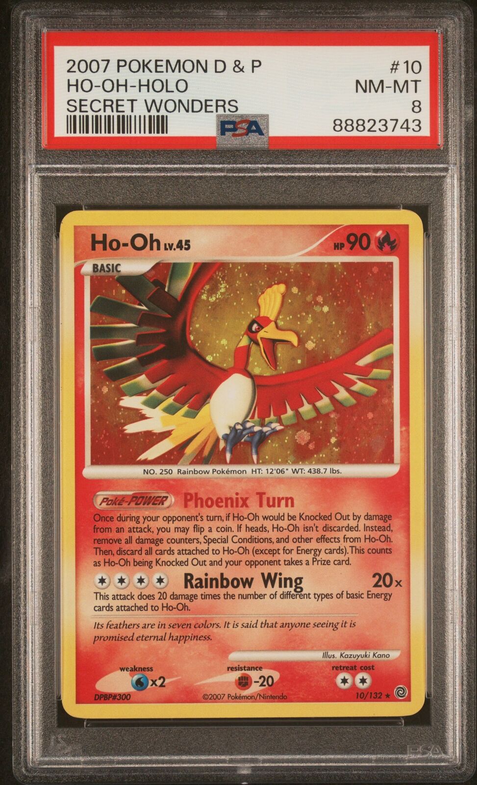 #10/132 Ho-Oh |PSA 8 | 88823743