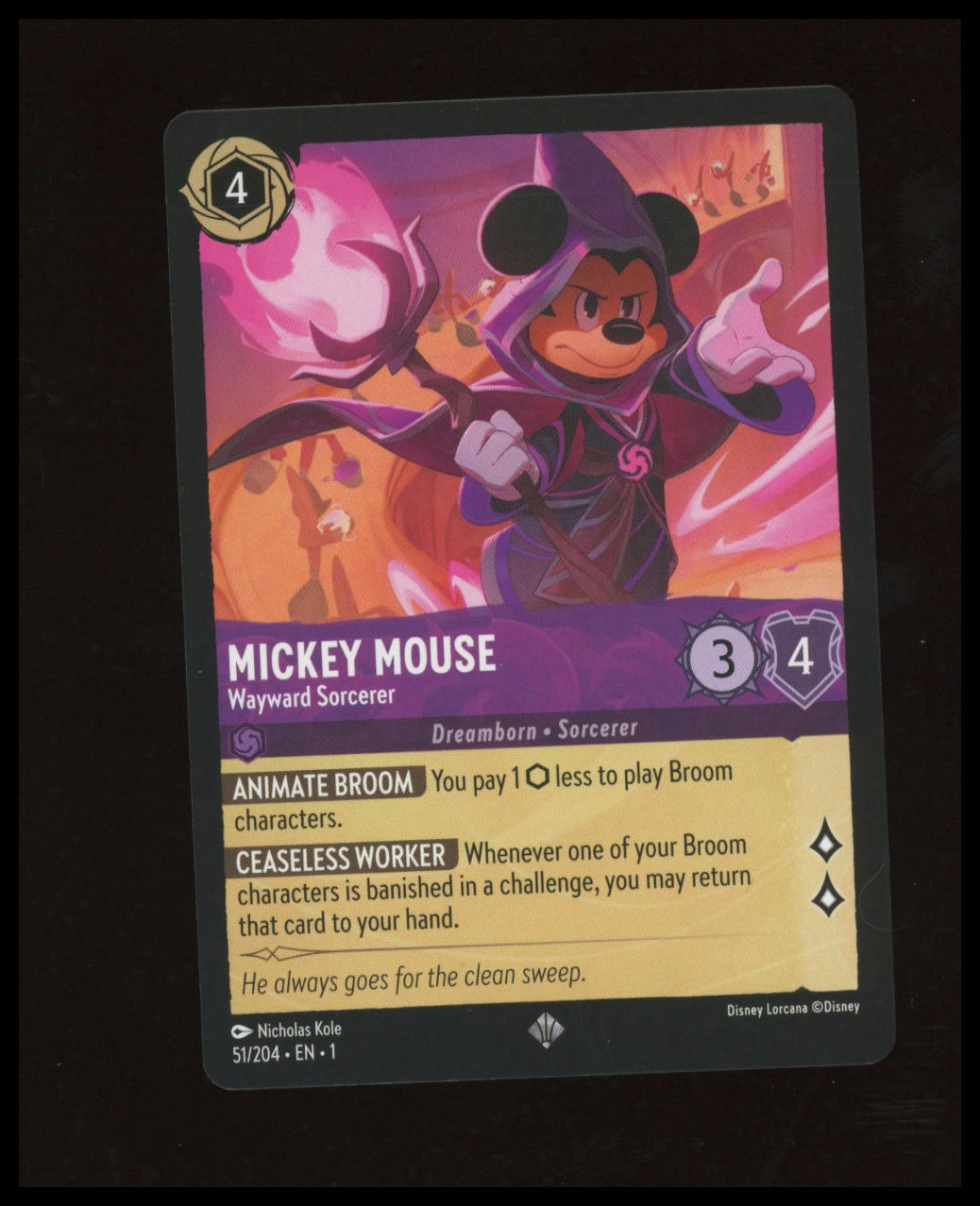 51/204 Mickey Mouse - Wayward Sorcerer The First Chapter