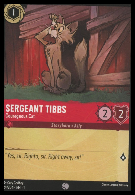 124/204 Sergeant Tibbs - Courageous Cat The First Chapter