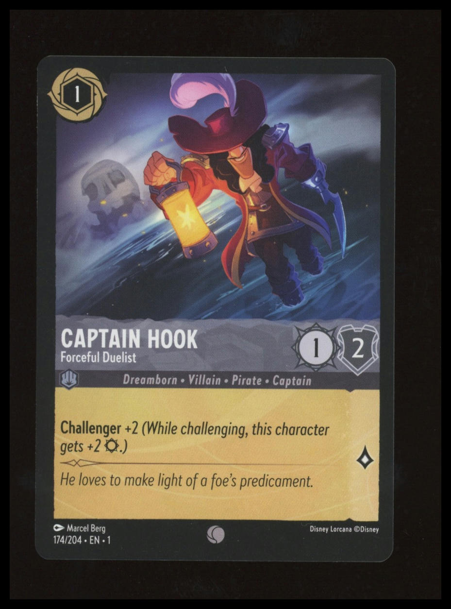 174/204 Captain Hook - Forceful Duelist The First Chapter